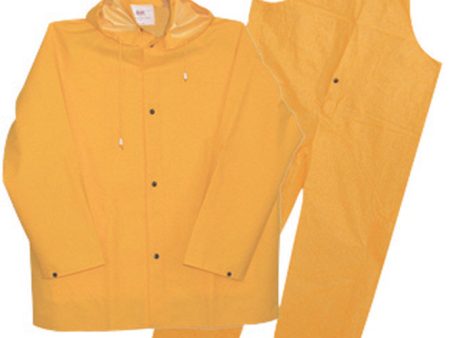 Boss Yellow PVC-Coated Polyester Rain Suit XL - Total Qty: 1 Hot on Sale