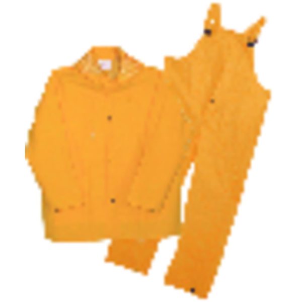 Boss Yellow PVC-Coated Polyester Rain Suit XL - Total Qty: 1 Hot on Sale