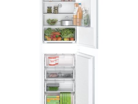 249L No Frost Bosch Integrated Fridge Freezer, 50 50, White - KIN85NSE0G Series 2 Online