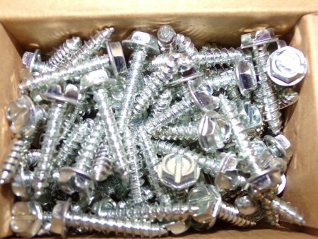 #10 x 1 Sheet Metal Screw w  Hex Washer Head  Qty-100 1MB75 (183408594640-Y13 (D)) Online