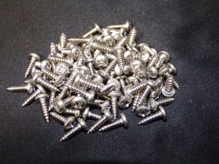 #4 x 3 8  Length Sheet Metal Screws Pan Head 18-8 Stainless Steel 1VE44 QTY-100 (183357702963-WTA10(C)) Sale