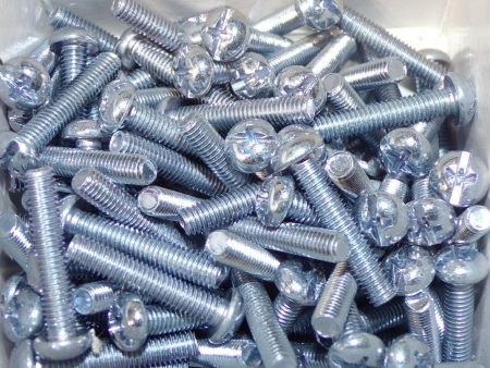 #10-32 x 1  Round Combo Machine Screws QTY-100 1NA28 (183419906392-WT12) For Sale